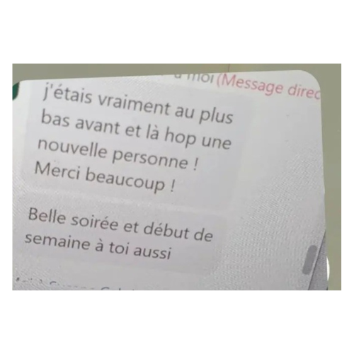 Avis utilisatrice — mini soin quotidien